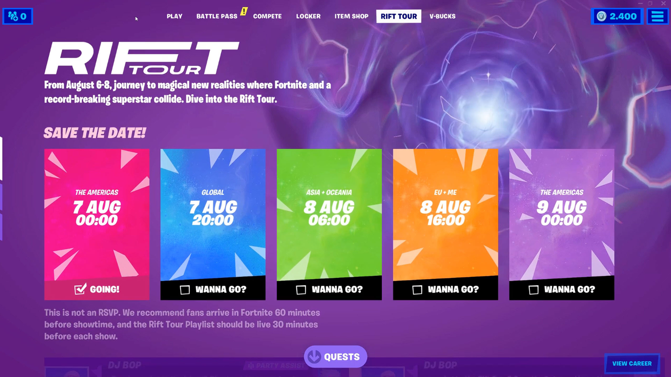 Fortnite Rift Tour Screenshot 1