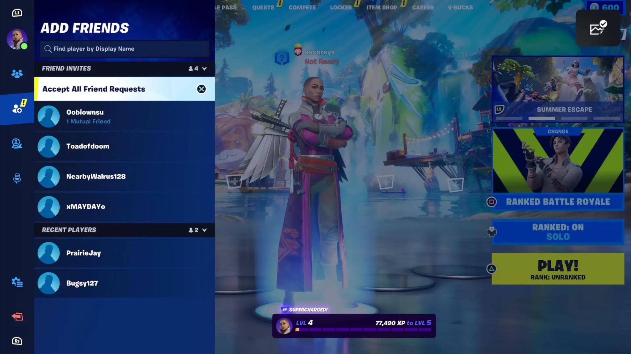 Fortnite Sidebar Screenshot 3